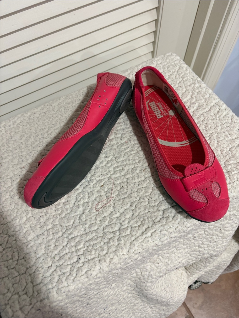 Puma Women’s Pink Slip-On Driving Flats